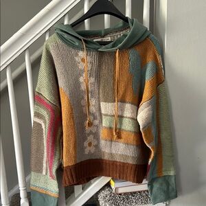 Colorful Patchwork Women's Sweater